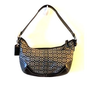 Coach Jacquard Signature Hobo Shoulder Bag